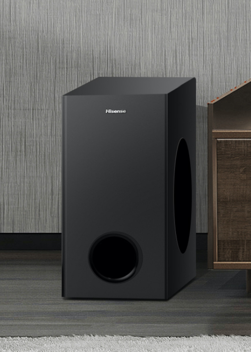 Panafoto - La barra de sonido de 2.1 canales Hisense HS218 crea un sonido  increíble en un factor de forma compacto y elegante. El subwoofer  inalámbrico le asegura que escuchará y sentirá