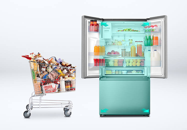 Hisense BCD740W Large space feature image - mobile