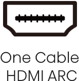 Hisense HS218 Soundbar - One Cable HDMI ARC