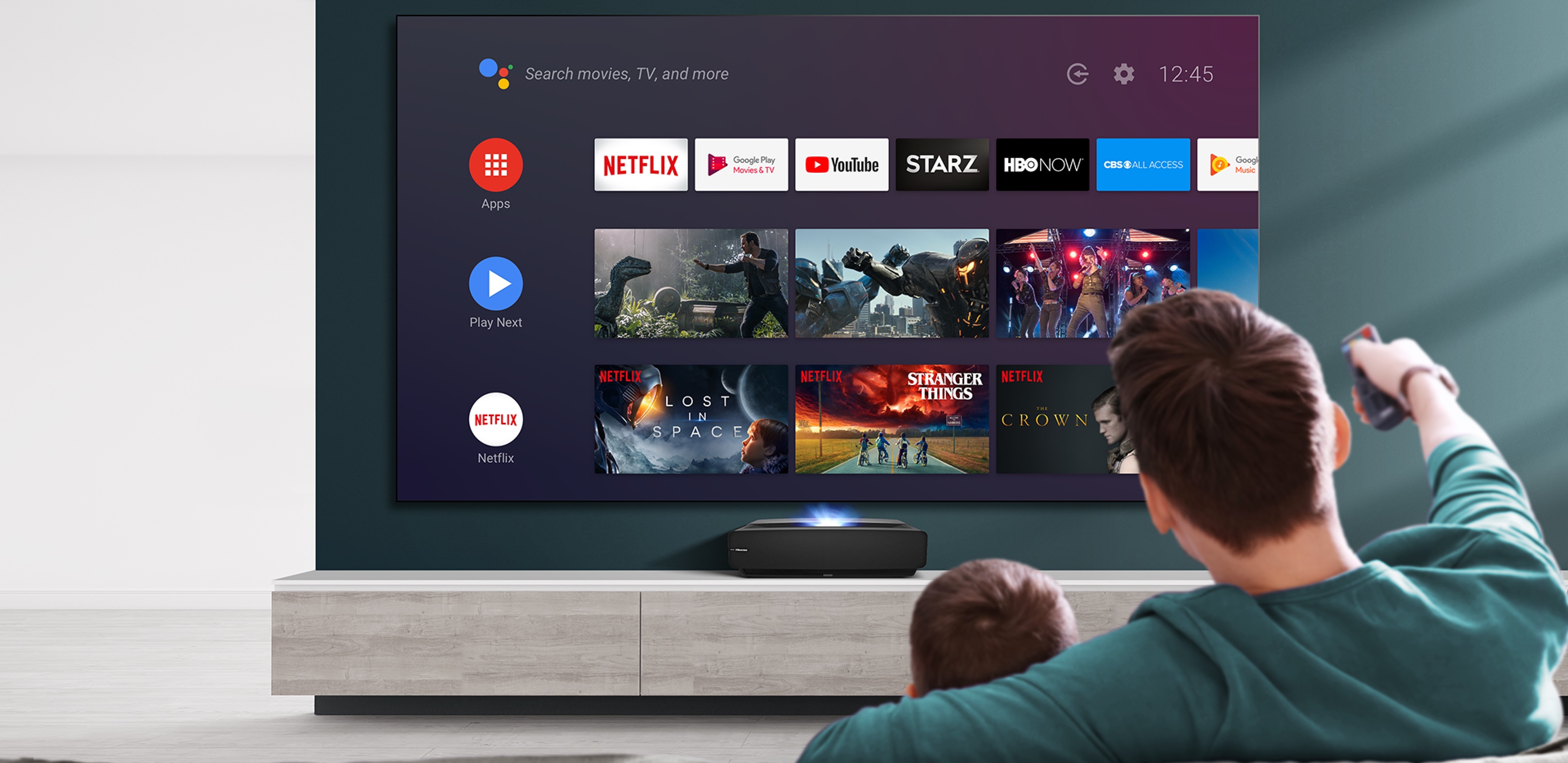 Hisense 100L5 - Android TV brings Comprehensive contents to the biggest screen