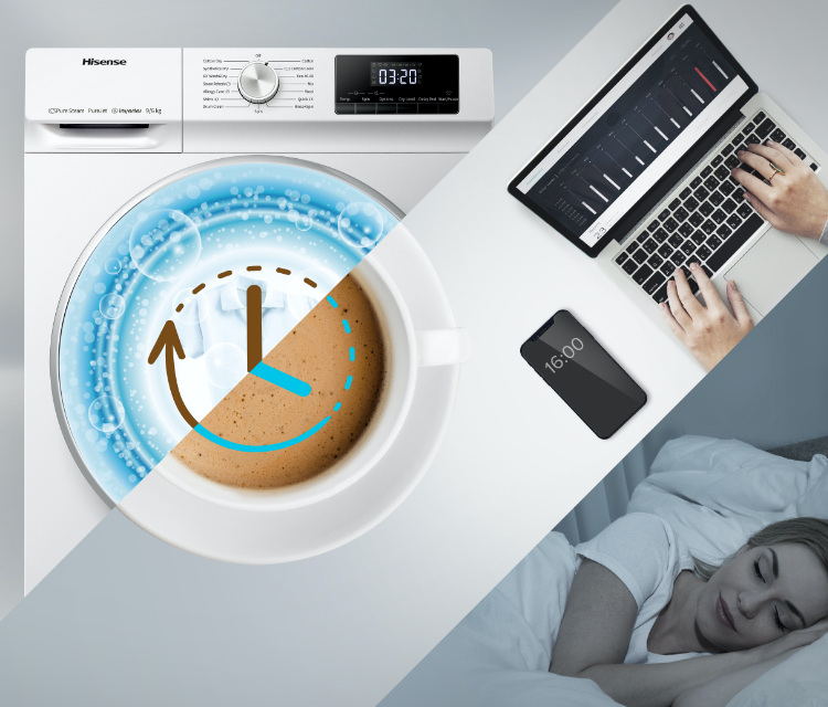 Hisense Washing Machine WFQY1014EVJM - Delay End