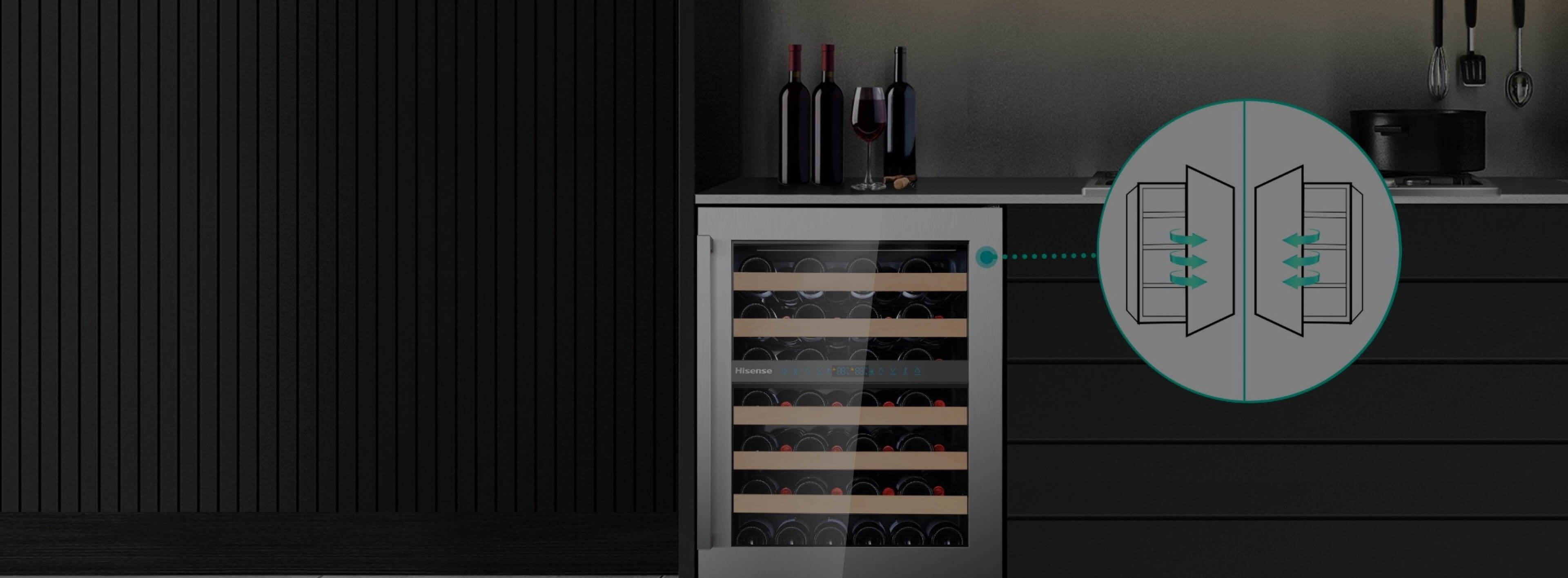 Hisense Wine Cabinet Flexible installation options