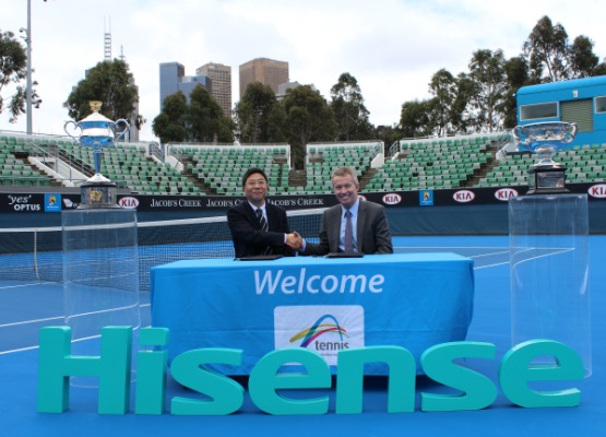 Hisense, Australian Open Tennis Championships, Signing ceremony