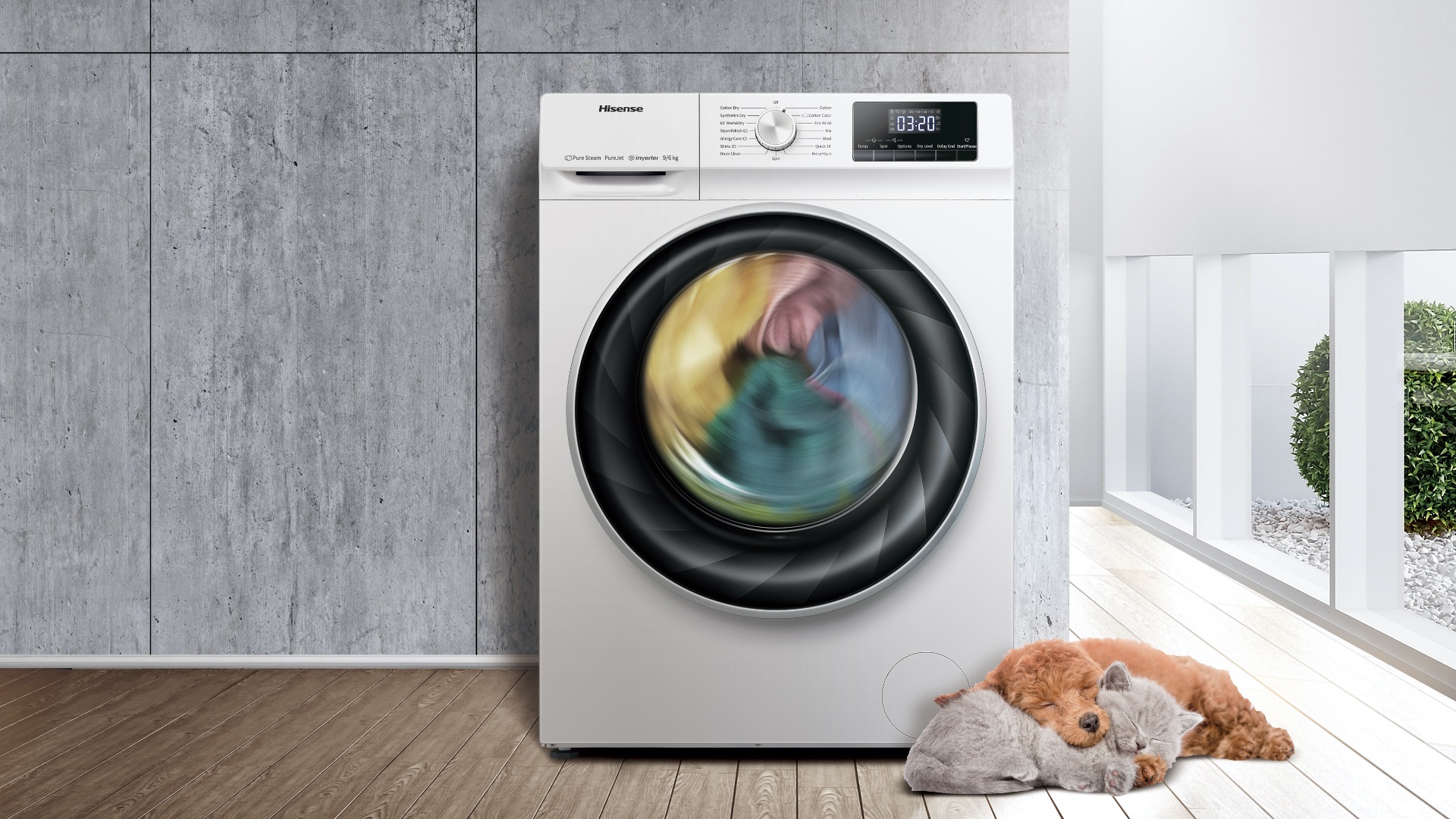 Hisense Washing Machine WFQY1014EVJM - Quiet, Energy Efficient