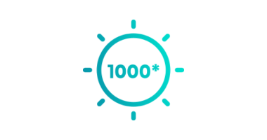 Peak Brightness 1000 feature icon