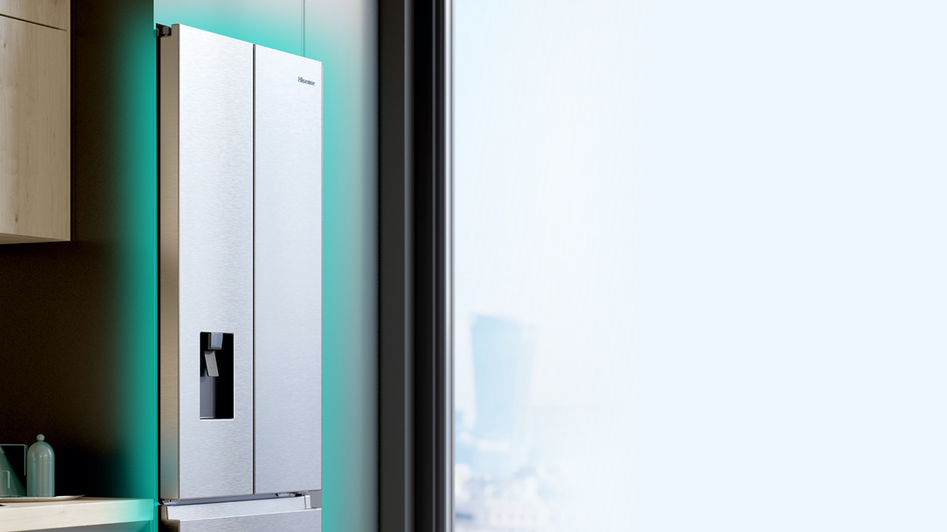 Hisense BCD-454W - Premium Flat Door Design feature image